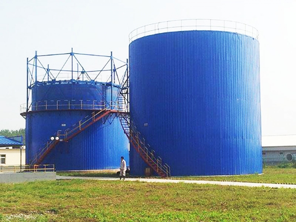 江蘇邳州1000立方發(fā)酵罐、800立方濕式儲氣柜