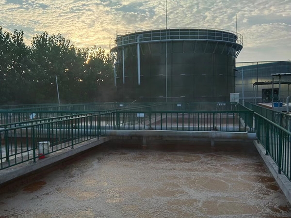 亳州4000方搪瓷拼裝罐污水處理項目運行中